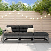 CIADAZ 3 Piece Garden Set Grey Solid Wood Pine, Garden Furniture, P8G4