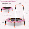 92 cm Kids Trampoline Indoor Toddler Rebounder Mini Trampoline with LED Light