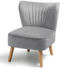 Scallop Back Armchair Cocktail Sofa Accent Seat Living Bedroom Cafe Lounge Sofa