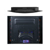2025 7 COLOUR LED BLACK GLASS ARCHED ELECTRIC WALL MOUNTED FIRE