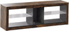 TV Stand Cabinet Entertainment Center Modern Unit Shelf Living Room Bedroom Glas