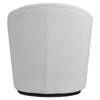 360° Swivel Cuddle Armchair White Teddy Fabric Upholstered Tub Chair Accent Sofa
