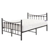 Strong Metal Bed Frame 4ft 4ft6 Double Size Solid Bedstead Base +MATTRESS