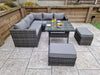 Signature Weave Georgia Grey Outdoor Garden Corner Dining Sofa Set RRP £1282