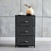 Fabric Cabinets Storage Unit Metal Frame Chest of Drawer Organiser Bedside Table