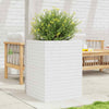 Garden Planter White 50x50x68.5 Solid Wood Pine G4G5