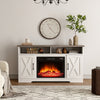 Modern Fireplace Insert TV Stand Cabinet Unit Electric Fire Logs Heater Flame UK