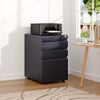 Lockable Office Home Filing Cabinet Cupboard on Castors Chest Drawers Storage
