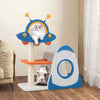 Cat Tree Tower Activity Center w/ 2-Tier Rocket-Shaped Condo