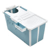 Folding Bathtub Portable Bath Tub Adult Spa Sauna Soaking Barrel 113/138/153cm