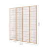 Japanese Style Room Divider Privacy Screen Natural Wooden Frame Non-Woven Fabric