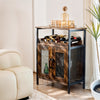 Retro Storage Cabinet Sideboard and Buffet Table with Wine Holder Cupboard