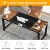 Tribesigns Modern Computer Desk, 63 x 23.6 inch Large Office Desk Computer Table
