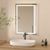 LED Bathroom Mirror With Shaver Socket Demister Pads Lights Touch 50x70CM