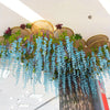 12x Artificial Fake Hanging Wisteria Silk Flowers Vine Plant Home Garden Decor