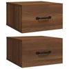 Bedside Cabinets Floating Bedroom Nightstand Drawer Wall Mounted Wood