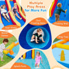Kids Inflatable Water Park Water Slide w/Splash Pools Climbing Wall Bounce House