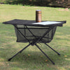 Camping Folding Table Picnic Table Fishing Desk for Travel Hiking BBQ 60x40CM