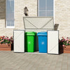 Garbage Shed Bike Bicycle Shed Lockable Garden Storage Shed Pent Roof Anthracite