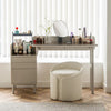 Soft Teddy Boucle Makeup Chair Upholstered Vanity Stool Dressing Table Chair uk