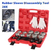 28PCS PRESS AND PULL SLEEVE KIT SEAL BUSH BEARING REMOVER INSTALLER SET UK
