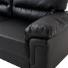 2 /3 Seater Sofa Black or Beige Faux Leather Modern Design Living Room Office