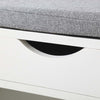Shoe Storage Bench Cabinets Shoes Rack with Drawer,Cushion,Shelf Hallway Organis