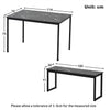 Dining Table and Chairs Set Wood Marble Effects Table Dining Set 2 Bench Seats