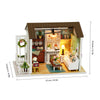 DIY Miniature Dollhouse Kit Realistic Mini 3D Wooden House Room Craft For Gift