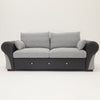 Upholstered Fabric 2 3 Seater Sofa Suite Couch Settee Set Padded Seat Furniture