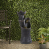Solar Water Feature Fountain for the Outdoor Garden Water Fountain w/LED Light