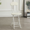 2/4pcs Folding Wooden Folding Chair Bar Stool Backrest Breakfast Kitchen Office