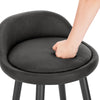 1/2/4/6x Bar Stool Faux Leather Breakfast Kitchen Bar Chair w/ Backrest Footrest