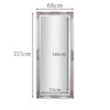 Mirror Large Full Length Wall Leaner Antique Vintage Silver 157cm x 68cm