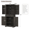 72'' Kitchen Cupboard Pantry Cabinet, Tall Storage Cabinet with Doors and Drawer
