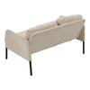 2 3Seater Sofa Modern Corduroy Sofa Couch Love Seat Settee BedRoom 121x77x73.5cm
