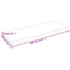 Wall Shelf Dark Brown 100x40x(2-4) cm Treated Solid Wood Oak