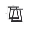 Steel Table Legs Trapezium Frame X Frame Dining Coffee Bench Desk Feet Stand DIY
