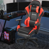 Gaming Chair Leather Racing Office Executive Recliner with Leg Rest Massage