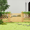 Lattice Wooden Picket Garden Gate Flat Top Pedestrian Side Gates Solid Pine Door