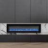 50inch Electric Wall Mounted LED Fireplace Wall Into Fire Freestand with Crystal