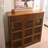 Farmhouse Shoe Storage Cabinet with Drawer & Doors 4-Tier Shoe Rack for Entryway
