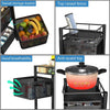 4 Tier Storage Rack Kitchen Rotating Vegetable Serving Bath Trolley Cart Shelf