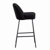 2X Breakfast Bar Stools Thickened Pad Linen Dining Chairs for Counter Kitchen