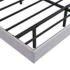 Double Plush Velvet Upholstered Bed Frame 4ft6 with Headboard & LED Lights Grey