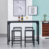 5Pcs Bar Table Stools Set 4 Bar Stools for Breakfast Pub Counter Small Apartment