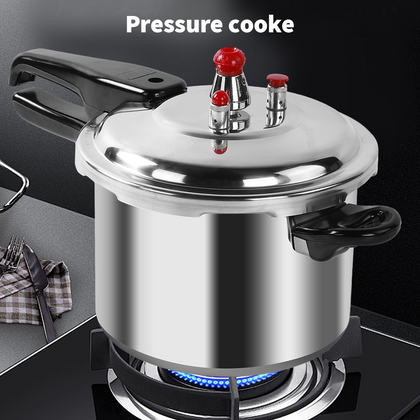 9 Litre Aluminium Pressure Cooker Quick with Lid Latch Indicator Explosion-Proof