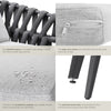 Garden Chair Outdoor Armchair Aluminium Frame Rope String Thick Cushions