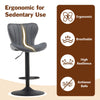 2x 360° Swivel Bar Stools Velvet Gas Lift Chairs Kitchen Pub Chair