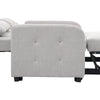 2 Seater Sofa Bed with Adjustable Backrest & Convertible Pull Out Bed Light Grey